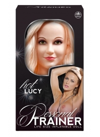 Надувная кукла с вибрацией и 2 любовными отверстиями Hot Lucy Lifesize Love Doll - NMC - в Бердске купить с доставкой