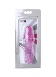 Розовая насадка с нежными шипами - 13,5 см. - Toyfa Basic - в Бердске купить с доставкой