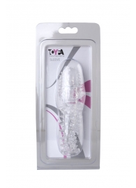 Прозрачная насадка с шишечками и шипами - 13,5 см. - Toyfa Basic - в Бердске купить с доставкой