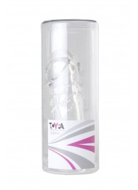 Прозрачная гелевая насадка с клиторальным отростком - 13 см. - Toyfa Basic - в Бердске купить с доставкой