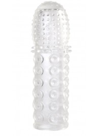 Прозрачная закрытая гелевая насадка - 13,5 см. - Toyfa Basic - в Бердске купить с доставкой