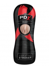 Мастурбатор-вагина Vibrating Pussy Stroker с вибрацией - Pipedream - в Бердске купить с доставкой