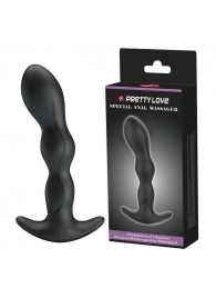 Черный анальный стимулятор простаты с вибрацией Special Anal Massager - 14,5 см. - Baile - в Бердске купить с доставкой