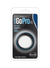 Черно-синее эрекционное кольцо Silicone Go Pro Cock Ring - Blush Novelties - в Бердске купить с доставкой
