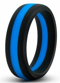 Черно-синее эрекционное кольцо Silicone Go Pro Cock Ring - Blush Novelties - в Бердске купить с доставкой