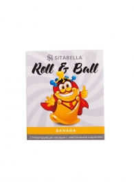 Стимулирующий презерватив-насадка Roll   Ball Banana - Sitabella - купить с доставкой в Бердске