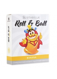 Стимулирующий презерватив-насадка Roll   Ball Banana - Sitabella - купить с доставкой в Бердске