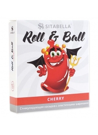 Стимулирующий презерватив-насадка Roll   Ball Cherry - Sitabella - купить с доставкой в Бердске
