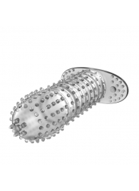 Закрытая прозрачная насадка Crystal sleeve - 12 см. - Erowoman-Eroman - в Бердске купить с доставкой