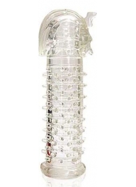 Закрытая прозрачная насадка на пенис Crystal Sleeve Faraon - 13,5 см. - Erowoman-Eroman - в Бердске купить с доставкой