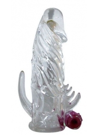 Закрытая прозрачная вибронасадка на пенис Crystal Sleeve Vibe - Erowoman-Eroman - в Бердске купить с доставкой