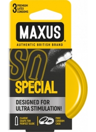 Презервативы с точками и рёбрами в железном кейсе MAXUS Special - 3 шт. - Maxus - купить с доставкой в Бердске
