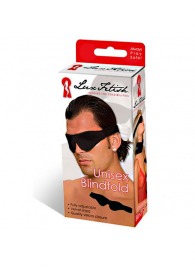 Мягкая черная маска на глаза - Lux Fetish - купить с доставкой в Бердске