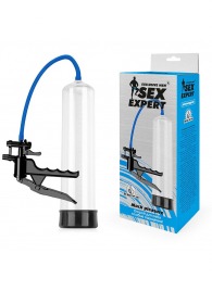 Прозрачная вакуумная помпа Sex Expert с ручным насосом - Sex Expert - в Бердске купить с доставкой
