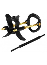 Черно-золотистый экстендер для пениса Sex Expert - Sex Expert - в Бердске купить с доставкой