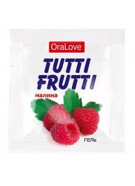 Пробник гель-смазки Tutti-frutti с малиновым вкусом - 4 гр. - Биоритм - купить с доставкой в Бердске