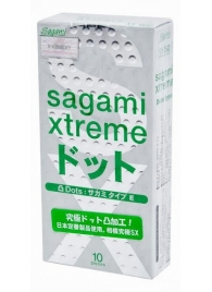 Презервативы Sagami Xtreme Type-E с точками - 10 шт. - Sagami - купить с доставкой в Бердске