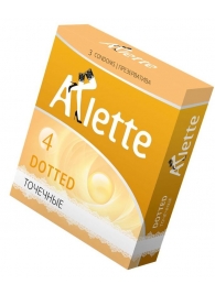 Презервативы Arlette Dotted с точечной текстурой - 3 шт. - Arlette - купить с доставкой в Бердске