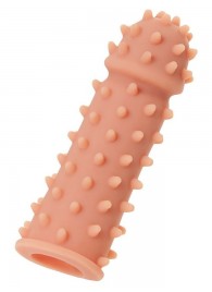 Телесная реалистичная насадка KOKOS Extreme Sleeve 03 с дополнительной стимуляцией - 12,7 см. - KOKOS - в Бердске купить с доставкой