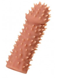 Телесная реалистичная насадка KOKOS Extreme Sleeve 07 с дополнительной стимуляцией - 12,7 см. - KOKOS - в Бердске купить с доставкой