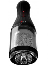 Прозрачный мастурбатор-ротатор с голосовым сопровождением Talk Dirty Rotobator - Pipedream - в Бердске купить с доставкой