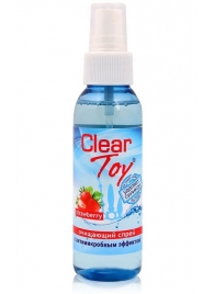 Очищающий спрей для игрушек CLEAR TOY Strawberry - 100 мл. - Биоритм - купить с доставкой в Бердске