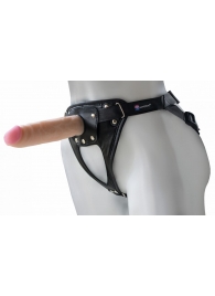Универсальный мягкий пояс с насадкой Hard brutal BDSM-КОНСУЛ - 17 см. - LOVETOY (А-Полимер) - купить с доставкой в Бердске