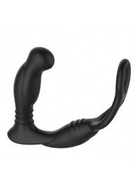 Черная анальная пробка NEXUS SIMUL8 с фиксацией на теле кольцами - Nexus Range - в Бердске купить с доставкой