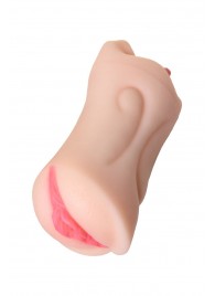 Телесный двусторонний мастурбатор Fruity Tongue - ротик и вагина - ToyFa - в Бердске купить с доставкой