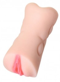 Телесный двусторонний мастурбатор Rich Fruit - вагина и анус - ToyFa - в Бердске купить с доставкой