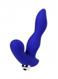 Синий силиконовый вибростимулятор простаты Stroman - 14,5 см. - ToyFa - в Бердске купить с доставкой