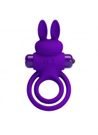 Фиолетовое эрекционное кольцо с вибростимуляцией клитора Vibrant Penis Ring III - Baile - в Бердске купить с доставкой