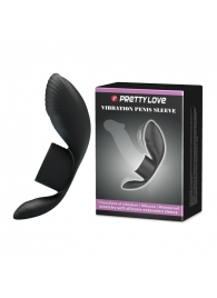 Черное кольцо на пенис с вибрацией Vibration Penis Sleeve - Baile - в Бердске купить с доставкой