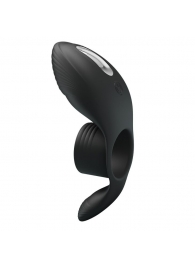 Черное кольцо на пенис с вибрацией Vibration Penis Sleeve - Baile - в Бердске купить с доставкой