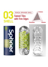Мастурбатор SPINNER Shell - Tenga - в Бердске купить с доставкой
