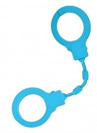 Голубые силиконовые наручники A-Toys без ключа - A-toys - купить с доставкой в Бердске