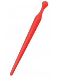 Красный силиконовый уретральный плаг - 10 см. - ToyFa - купить с доставкой в Бердске