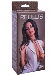 Коричневый поводок и чокер с кольцом Sofi - Rebelts - купить с доставкой в Бердске