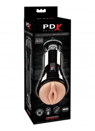 Телесный вибромастурбатор-вагина Cock Compressor Vibrating Stroker - Pipedream - в Бердске купить с доставкой