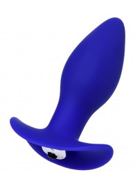 Синяя анальная вибровтулка Fancy - 10,7 см. - ToyFa