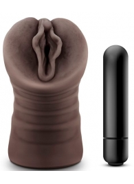 Коричневый мастурбатор-вагина Alexis - Blush Novelties - в Бердске купить с доставкой