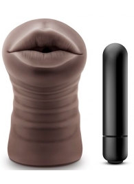 Коричневый мастурбатор-ротик Heather - Blush Novelties - в Бердске купить с доставкой