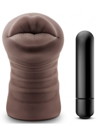Коричневый мастурбатор-ротик Renee - Blush Novelties - в Бердске купить с доставкой