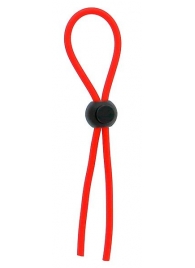 Красное эрекционное лассо с одной бусиной-утяжкой STRETCHY THIN LASSO - Dream Toys - в Бердске купить с доставкой