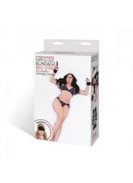 Чёрные манжеты для фиксации на кровати Bondage Bed Strap - Lux Fetish - купить с доставкой в Бердске