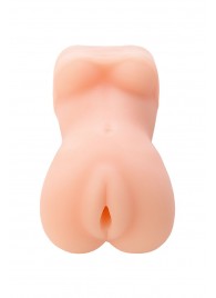 Телесный мастурбатор в виде женской фигурки - Toyfa Basic - в Бердске купить с доставкой