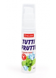 Гель-смазка Tutti-frutti со вкусом сладкой мяты - 30 гр. - Биоритм - купить с доставкой в Бердске