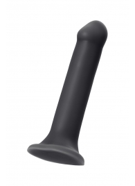 Черный фаллос на присоске Silicone Bendable Dildo XL - 20 см. - Strap-on-me - купить с доставкой в Бердске