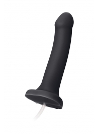 Черный фаллос с имитацией эякуляции Silicon Cum Dildo L - 19,6 см. - Strap-on-me - купить с доставкой в Бердске