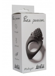 Черное эрекционное виброкольцо Pure Passion Midnight - Lola Games - в Бердске купить с доставкой